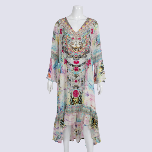 NWT Fashion Spectrum Hayley Silk Kaftan With Sleeve Gypsy