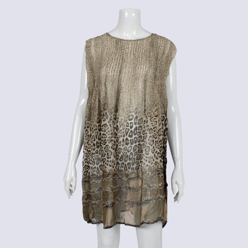 NWOT Malvin Silk Animal Print Dress