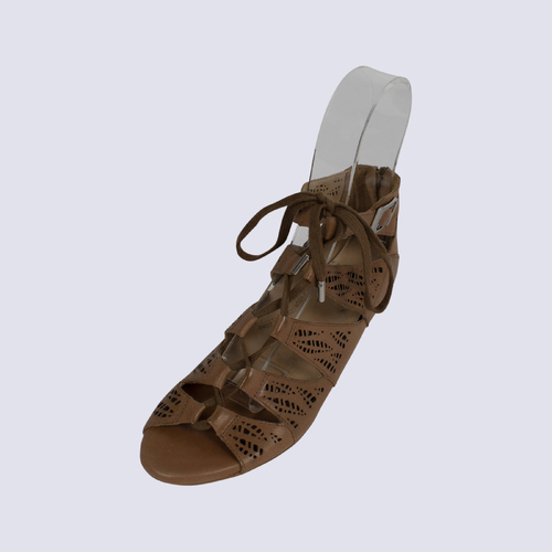 Ziera Tan Leather Sandals