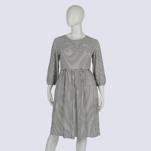 NWT Merokeety Striped Dress 3/4 Sleeves