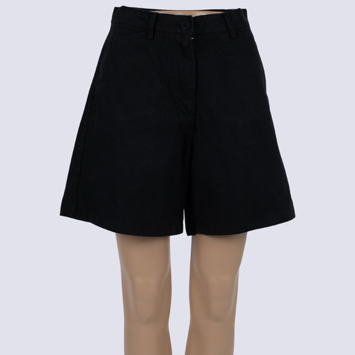 Nothing Women Black Cotton-twill Shorts