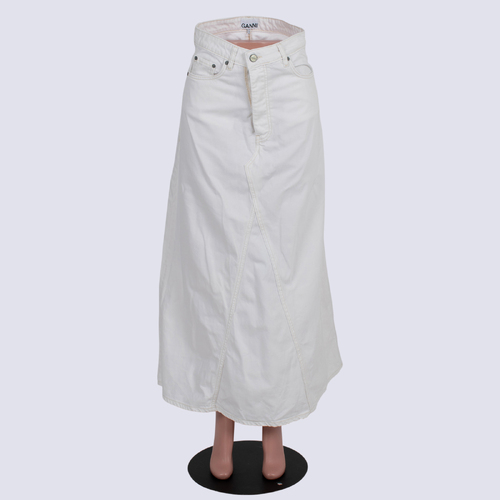 Ganni Organic Cotton Maxi Denim Skirt