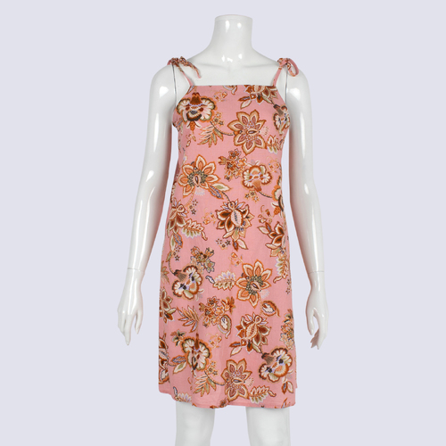 The Self Styler Floral Linen Dress