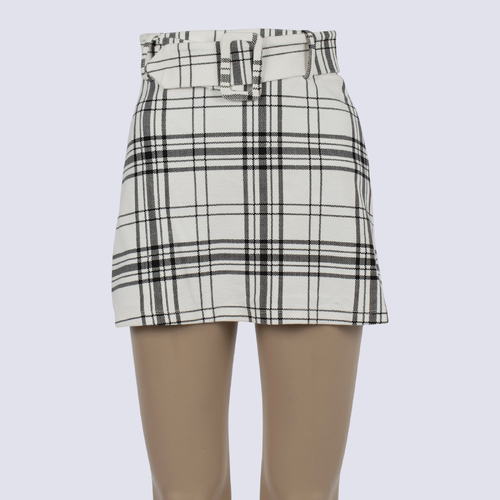 Zara Plaid Mini Skirt