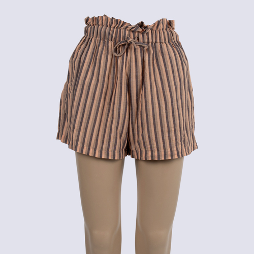 Seed Stripe Cotton Shorts 