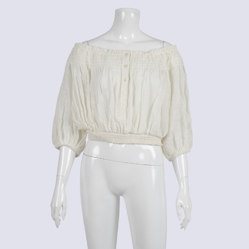 NWT Free People Ivory Cropped Top