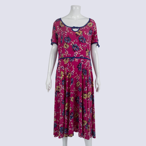 Leona Edmiston Short Sleeve Floral Dress