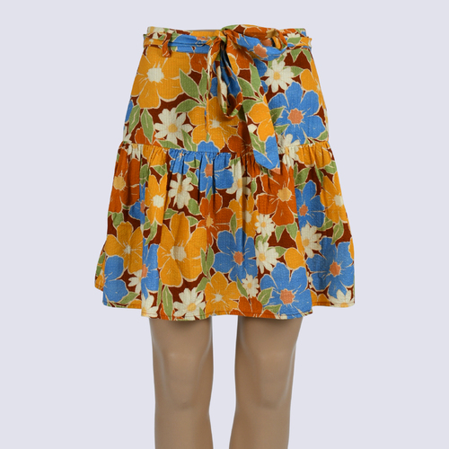Princess Highway Floral Mini Skirt With tie Waist