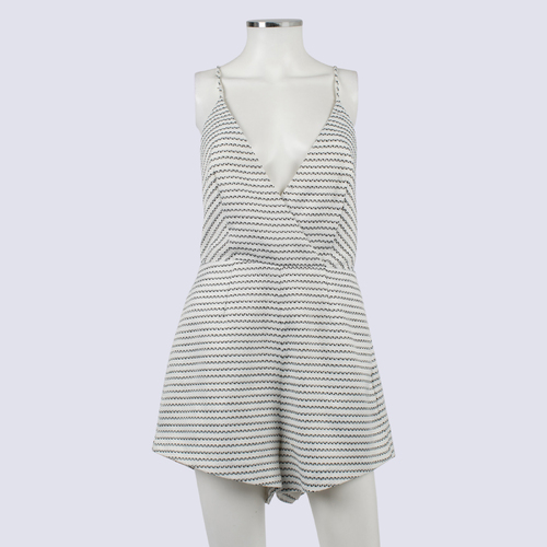 Finders Keepers White Stripe Jumpsuit