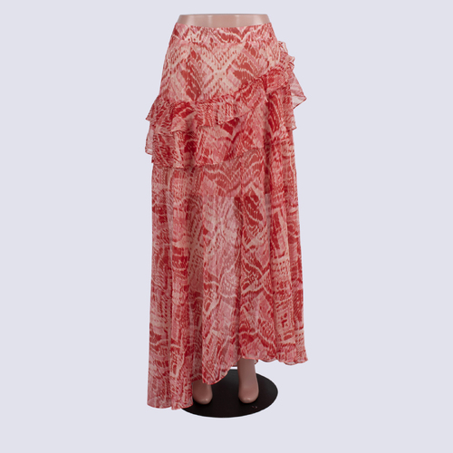 NWT Sheike Red Print Panama Skirt