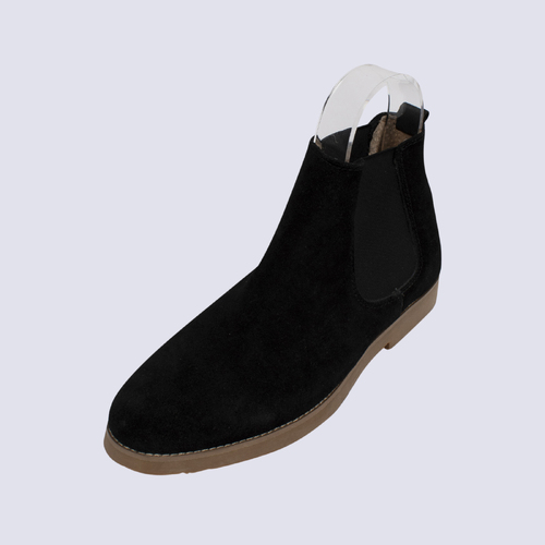Academy Outfitters Black Suede Ankle Boots