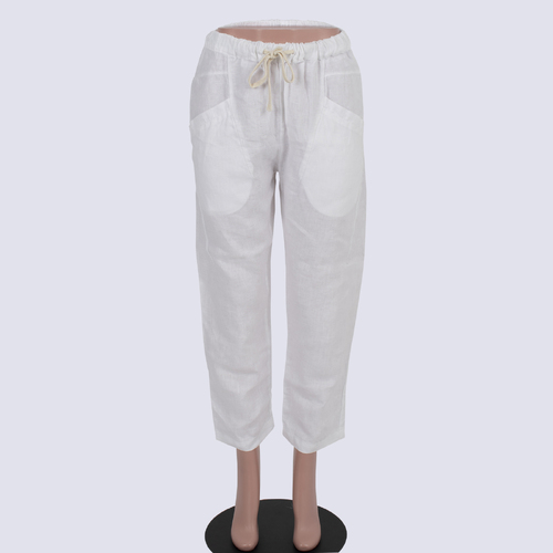 Little Lies White Linen Pants