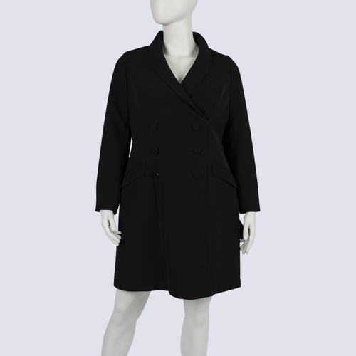 Forever New Black Double Breasted Blazer Dress