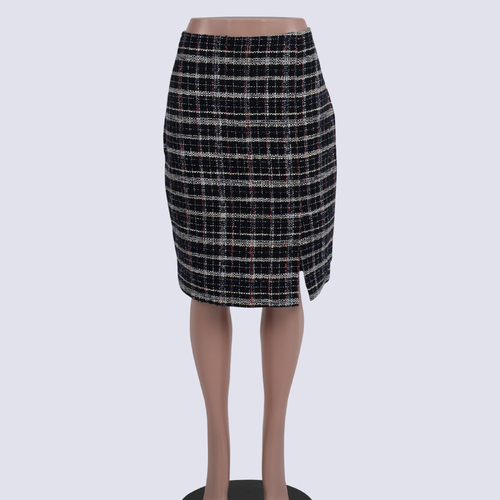 NWT Forever New Tartan Boucle Pencil Skirt