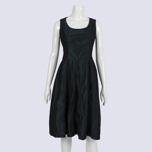 Veronika Maine Sleeveless Midi Dress W Pleated Skirt