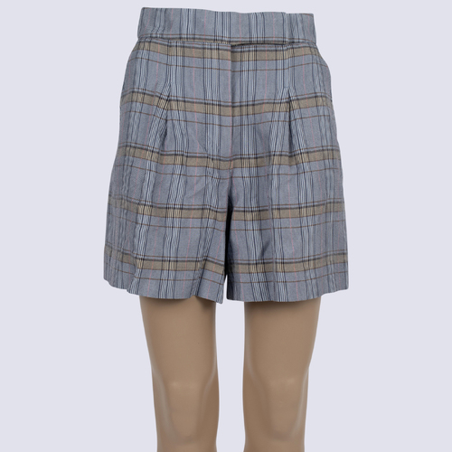 Saba Blue Plaid Shorts