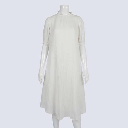 Rowie White Midi Dress