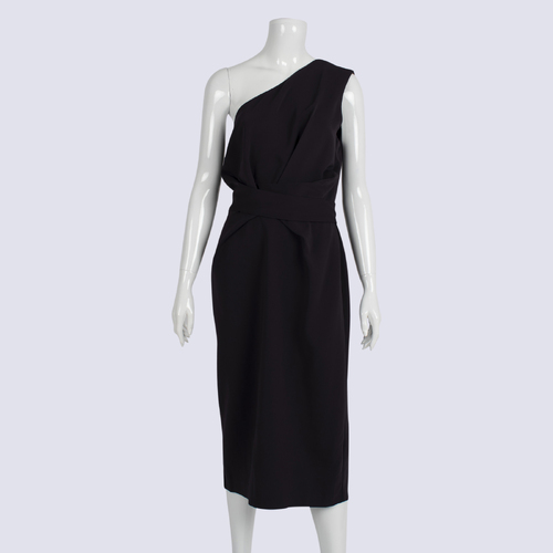 NWT Reiss Aubergine Laurent One Shoulder Dress