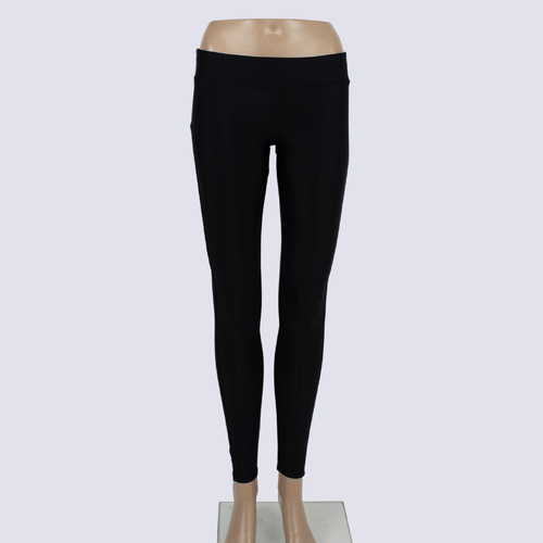 First Base Fit Black Leggings with Stripes