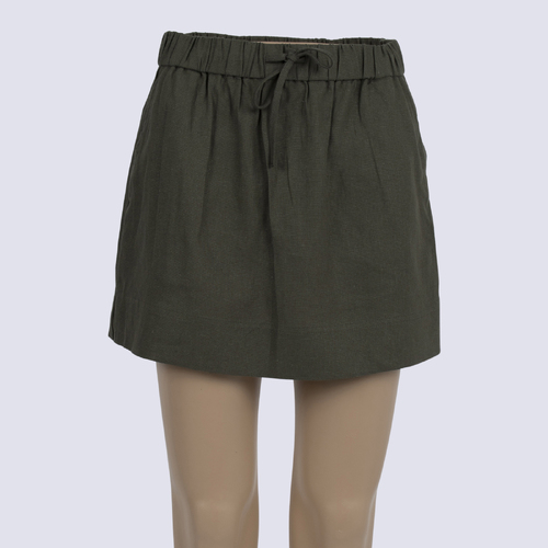 NWT Glassons Cypress Linen Blend Mini Skirt