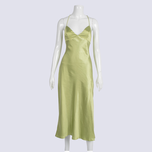 NWT Thats So Fetch Lime Green Midi Dress