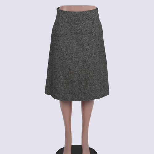 Veronika Maine Grey A-line Skirt 