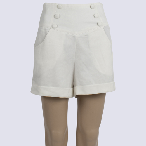 Banned Apparel Cream Shorts