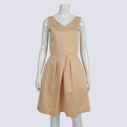 Cue Peach Fit and Flare Dress