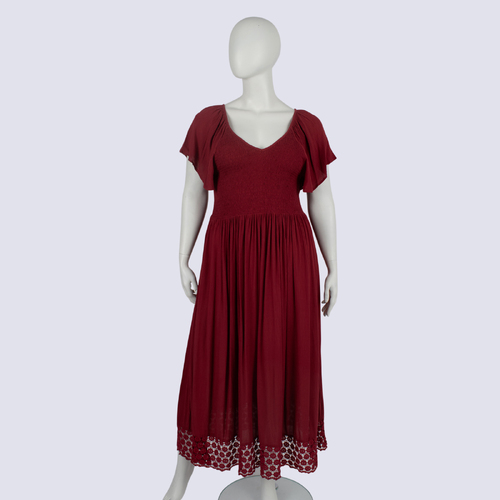NWT Beme Red Tiered Dress