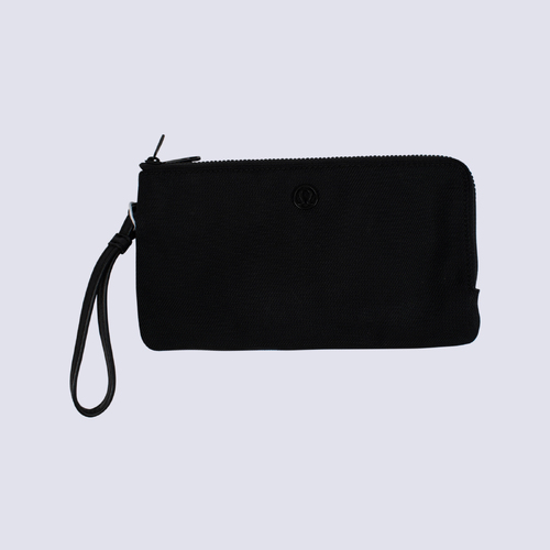 Lululemon Black Canvas Wrist Bag